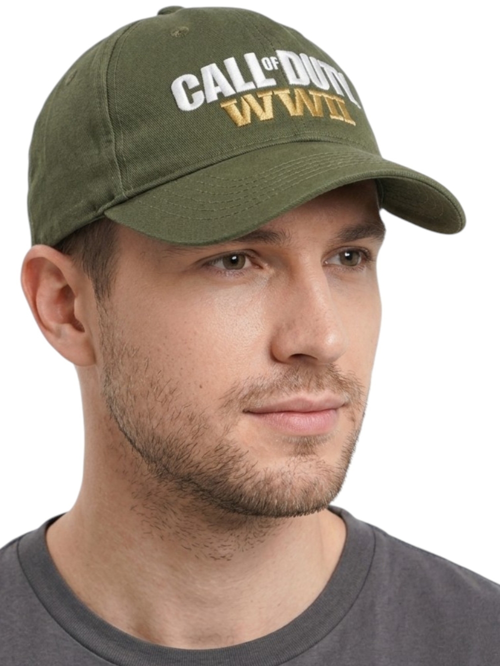 Call Of Duty WWII Sledgehammer Games Snapback Hat Cap Green OSFM Gaming Promo